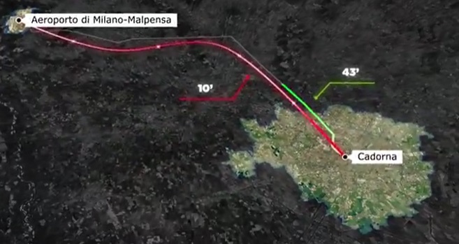 Milano Cadorna - Malpensa in dieci minuti con un treno, la cartina con il percorso