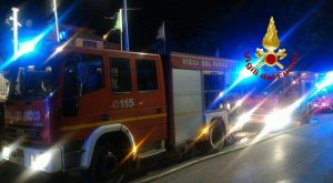 Fiamme su nave in porto Civitavecchia