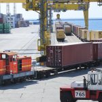 Treno container trasporto combinato treno aree logistiche integrate merci