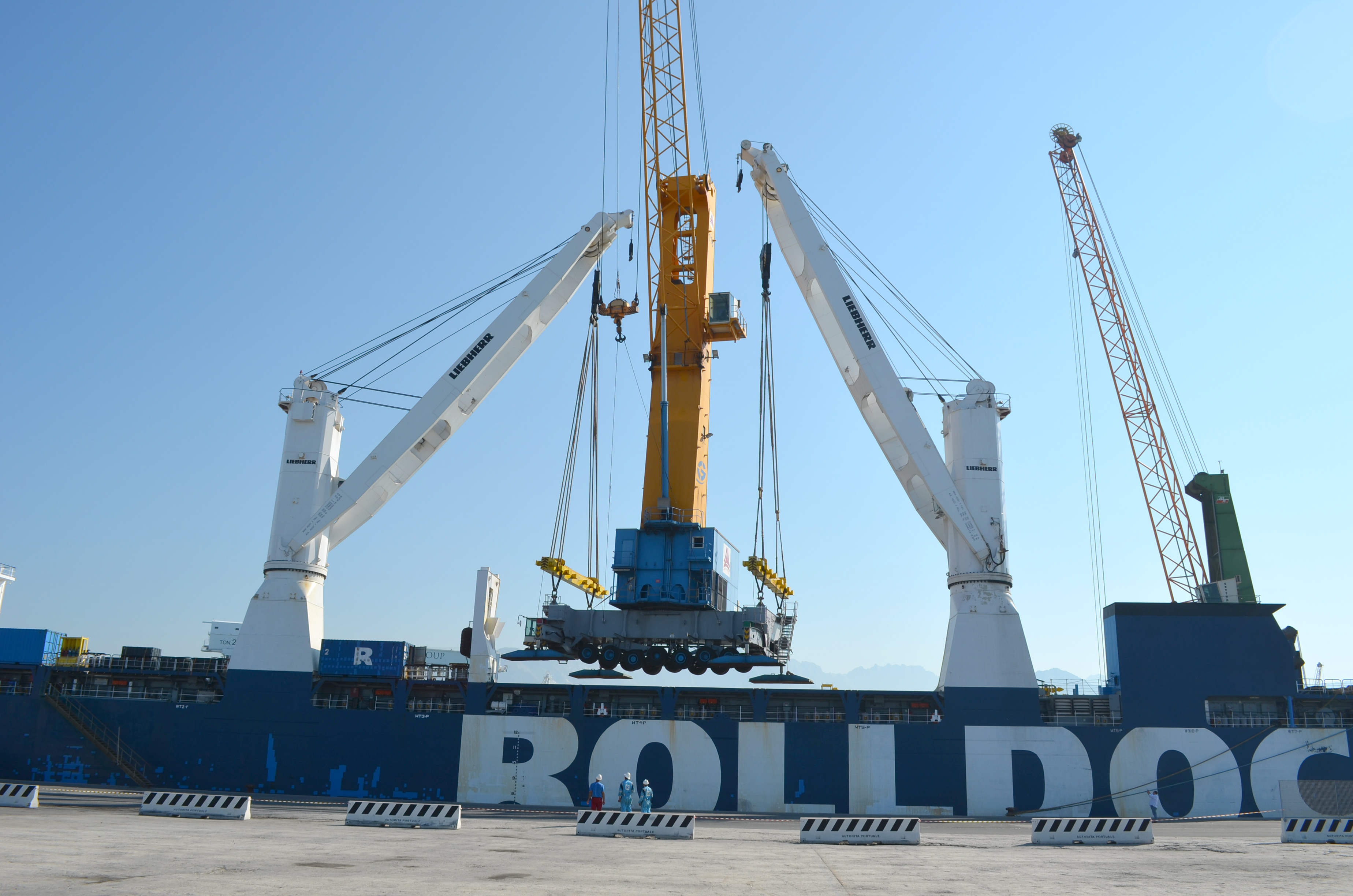 Mdc Terminal di Marina di Carrara: arrivate le gru