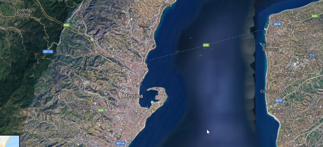 lo stretto di messina