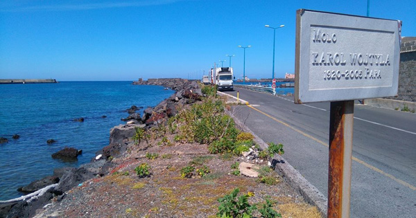 isole minori Pantelleria si risana il molo "Wojtyla veduta del molo