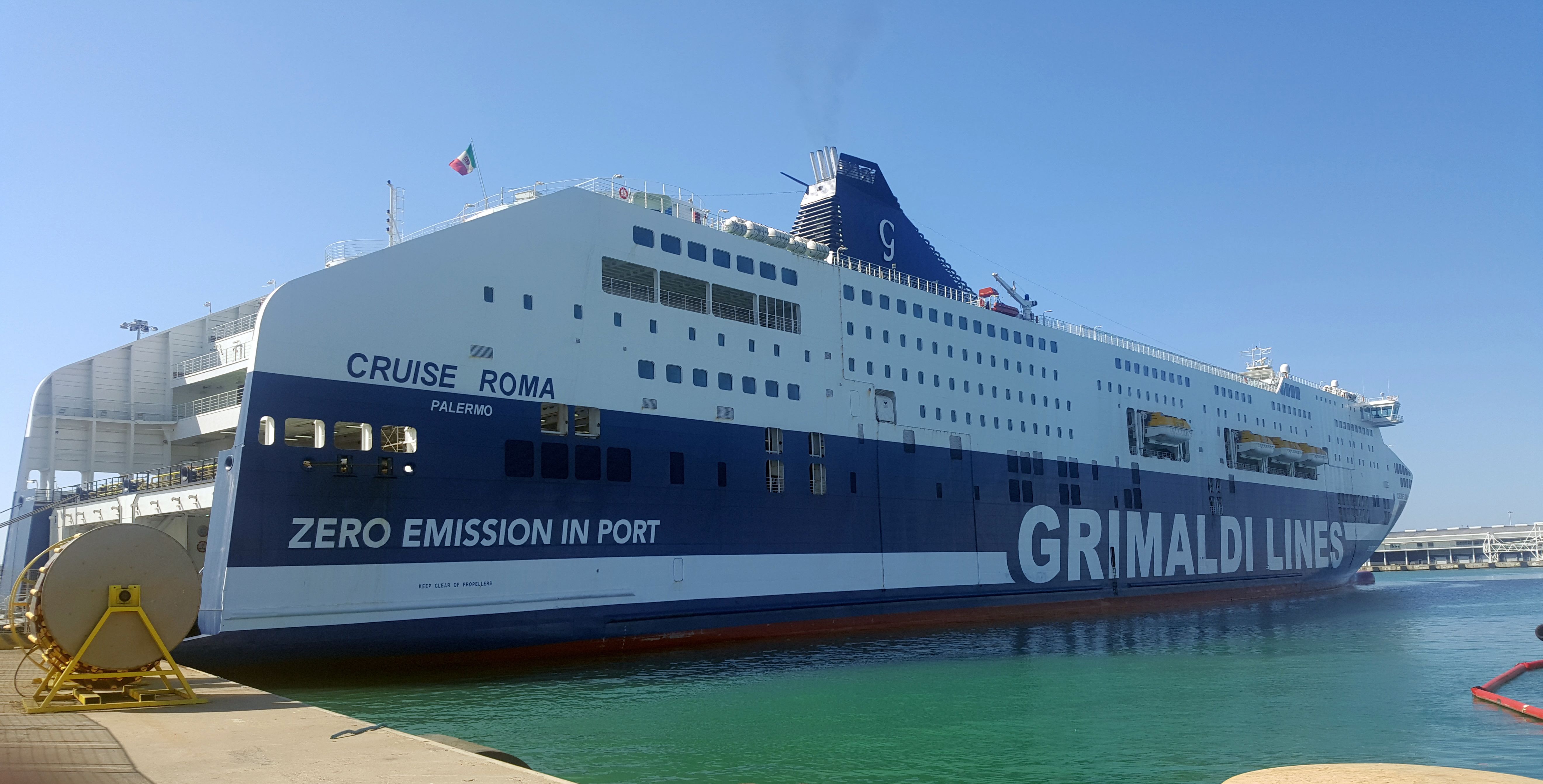 grimaldi lines cruise roma posizione attuale