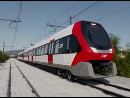Circumvesuviana, acquistati 40 nuovi treni, uno dei nuovi treni.