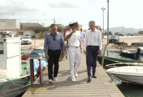 Porti Turistici: Frongia a Torregrande, Marceddì, Buggerru. L'assewsso9re durante una viusiuta a porti turistici