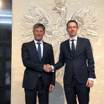 Export e Internazionalizzazione, vicepresidente F. Sala in Polonia, sala con il viceministro polacco alla Tecnologia e Attività imprenditoriali Marcin Ociepa.