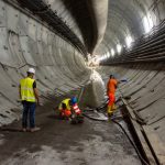 Metropolitana a Catania: quattrocento mln per completarla, Una fase dei lavori nel tunnel sotterraneo