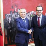 Musmanno ricevuto a Titana dal Presidente d'Albania