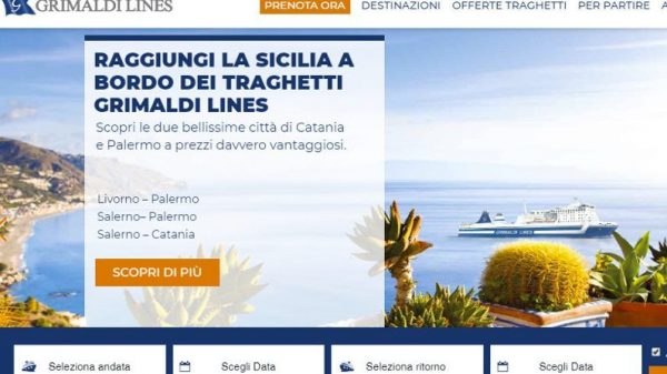 nuovo sito per Grimaldi Lines