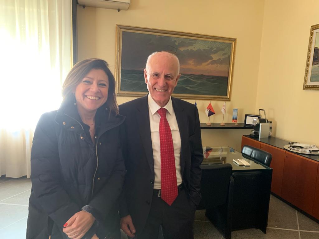 Il ministro De Micheli visita la Compagnia Portuale di Livorno