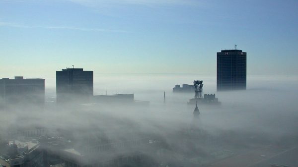 Smog, a Monza e Cremona misure temporanee di 1° Livello, una 9immagine dello smog che avvolge la citta'