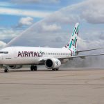 Air Italy, presidente Fontana: no a liquidazione, nel,la foto un aereo di Air Italy