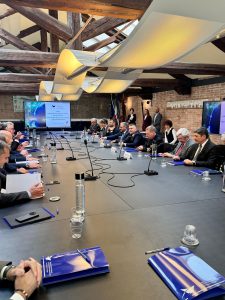 Un momento dell'incontro con la Venice Port Community